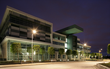 Clydebank college at night